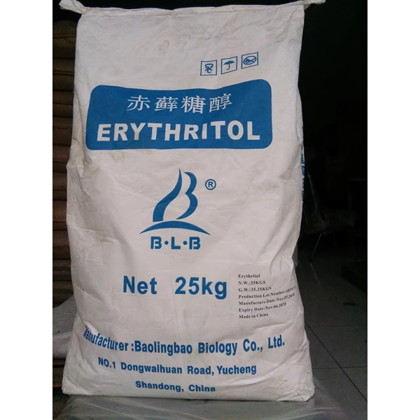 ERYTHRITOL SUGAR merk BAOLINGBAO 25kg