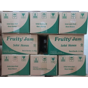 Selai nanas merk Fruity Jam 10 Kg