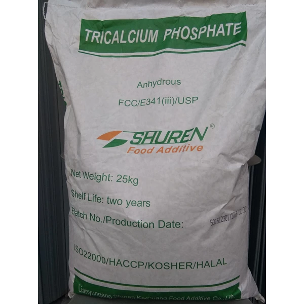 TRICALCIUM PHOSPHATE SHUREN Zak 25 kg Tepung anti Caking