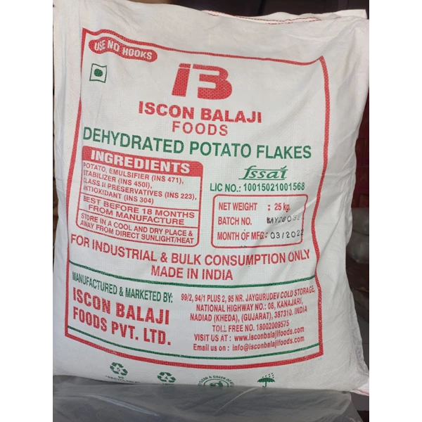 Potato Flake yellow 25 kg